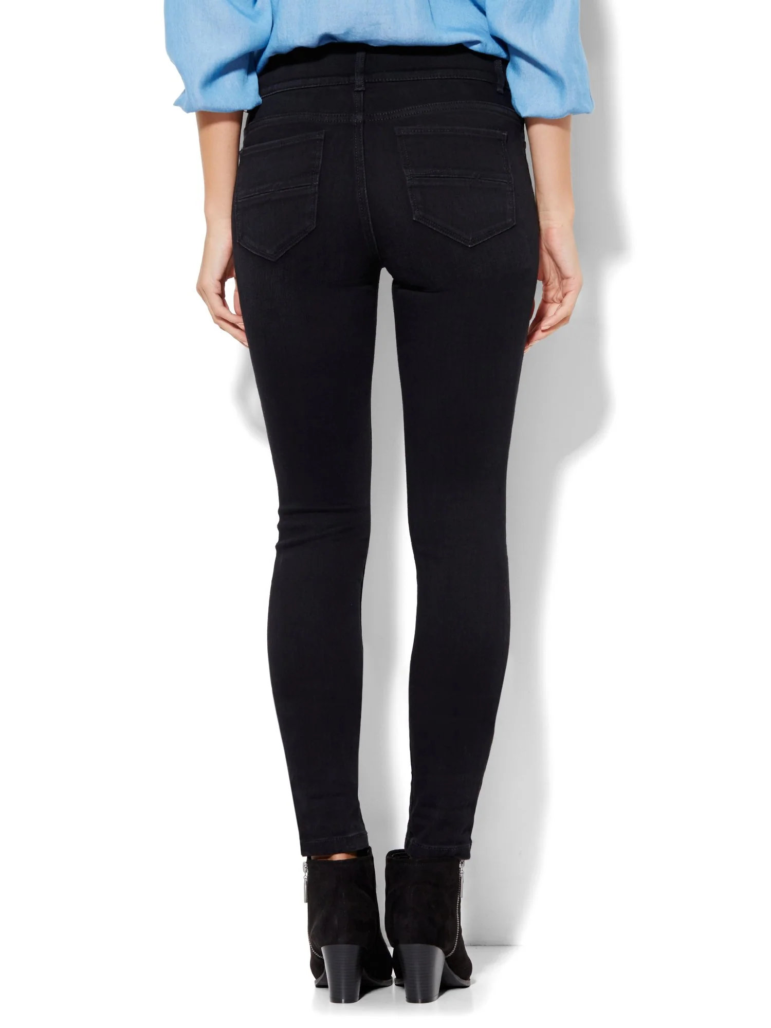 Destroyed High-Waisted SuperStretch Legging - NY&C Runway - Image 3