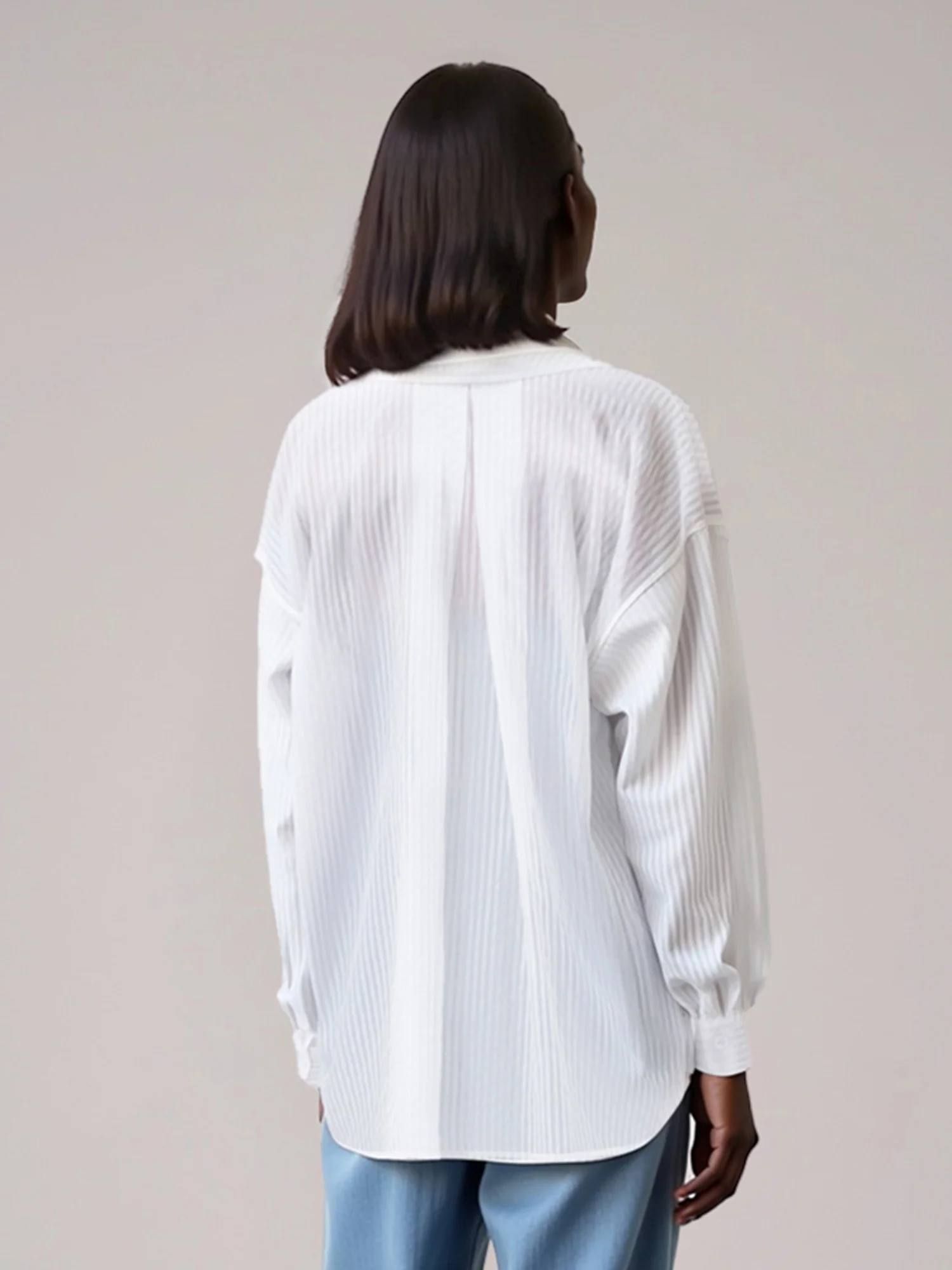 Lightweight One Pocket Button Down Shirt - Image 3