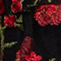 Mesh Embroidered Tiered Dress - Image 5