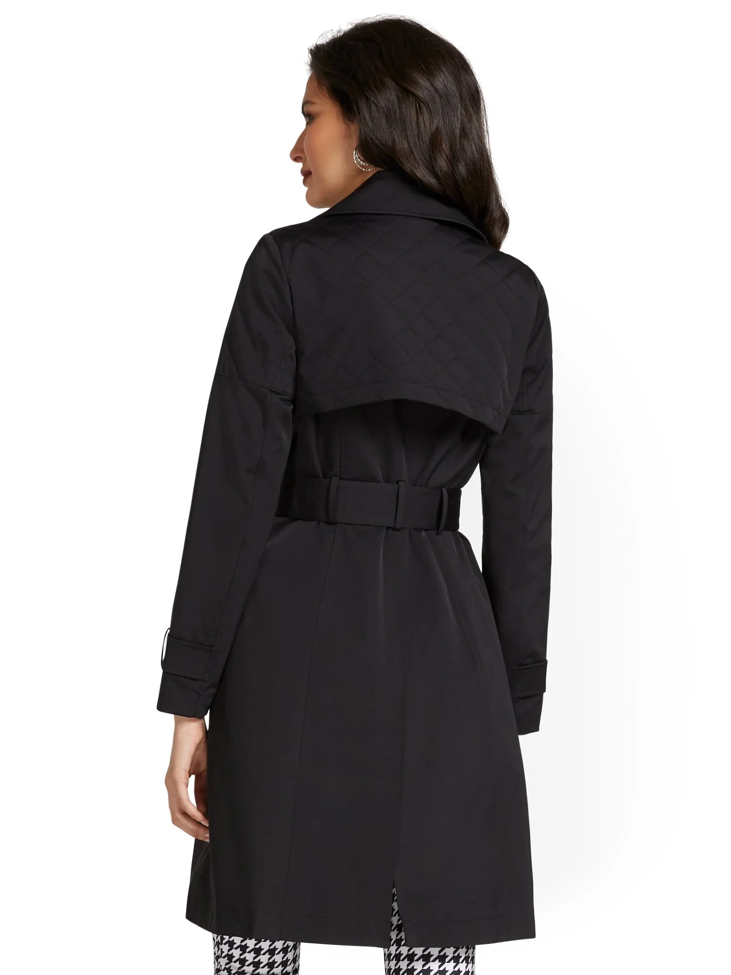 Quilted Belted Trenchcoat  - City Trench Collection - Image 3