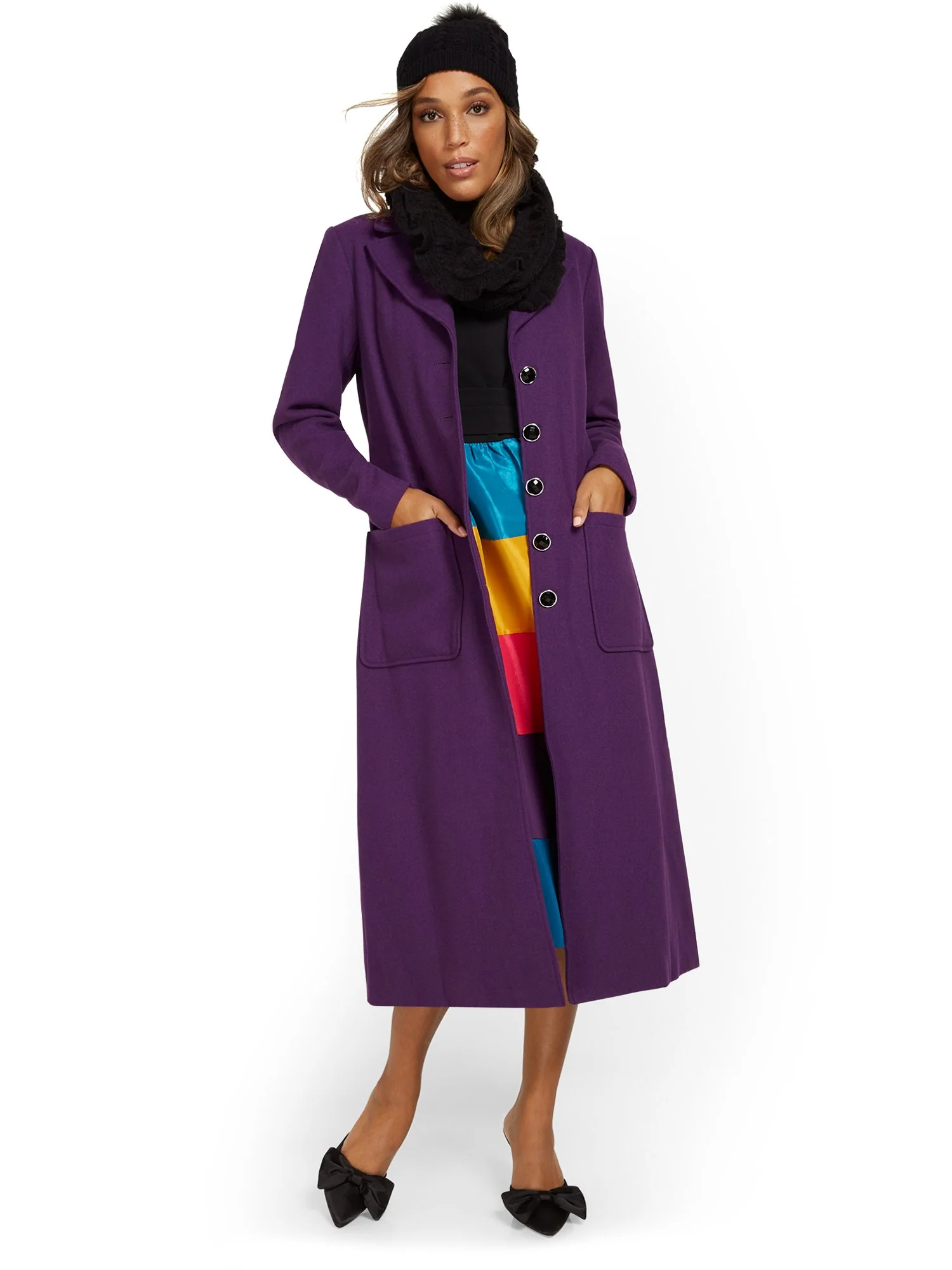 Wool Longline Coat - Image 5